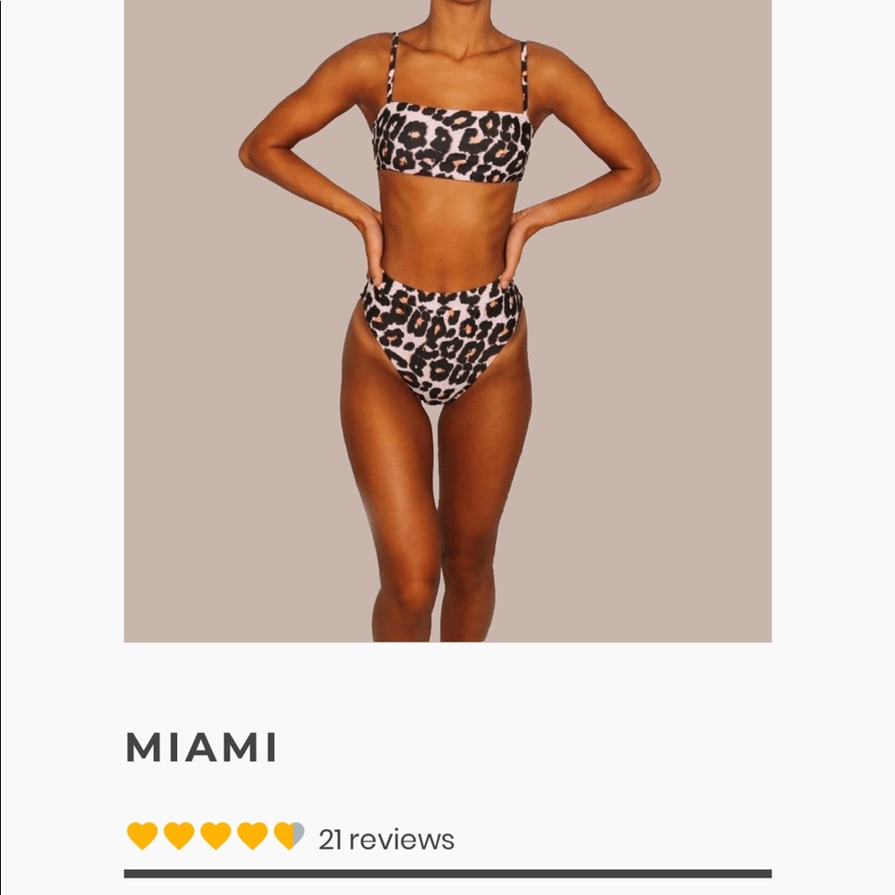 Aurelle cheetah bikini
